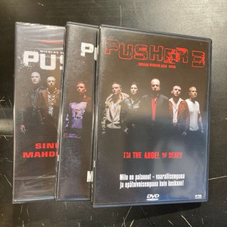 Pusher 1-3 3DVD (VG+-M-/M-) -jännitys-